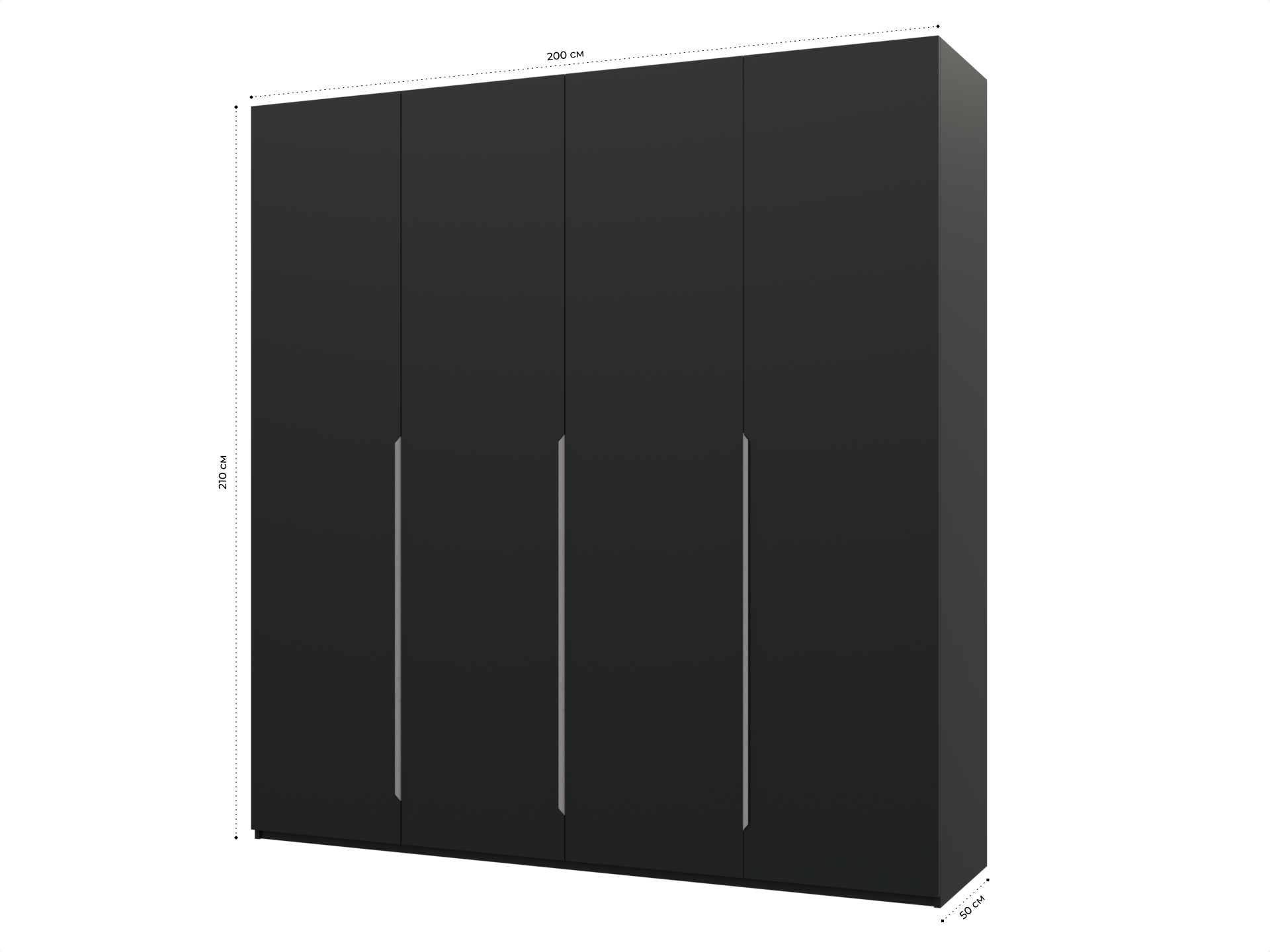 Пакс Альхейм 14 black (silver) ИКЕА (IKEA) изображение товара