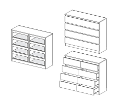 Изображение товара Мальм 13 brown ИКЕА (IKEA) на сайте bintaga.ru