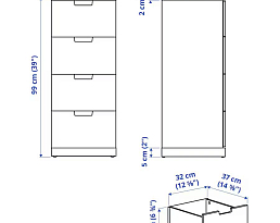 Изображение товара Нордли 28 black ИКЕА (IKEA) на сайте bintaga.ru